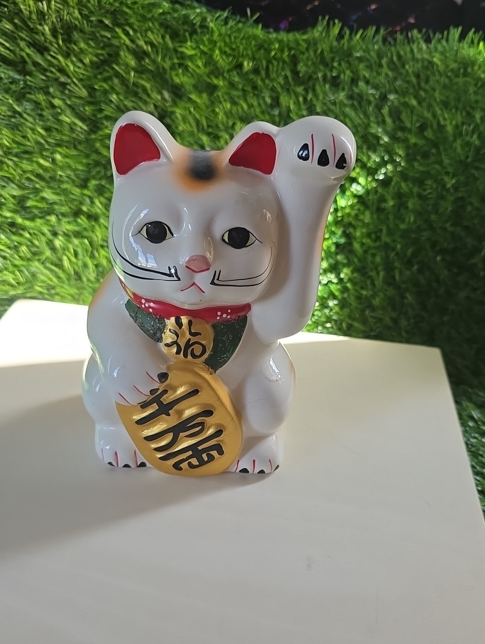 Ceramic Good Luck Cat 7"
